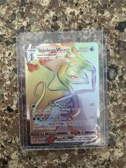 Inteleon VMAX 195/192 Rebel Clash 2020 Secret Rainbow Pokemon Card TCG - Image 1