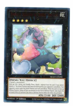 YuGiOh Card Number 41: Bagooska The Terribly Tired Tapir MGED-EN090 Rare 1st! NM - Image 1