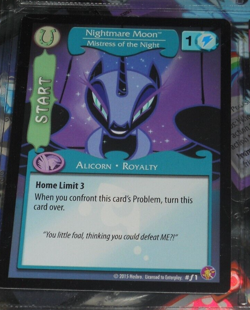 My Little Pony CCG Nightmare Moon Mistress of the Night Absolute Discord Card - Image 1
