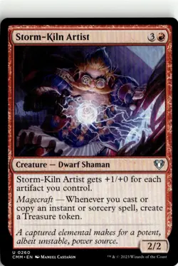 2023 MTG CMM Storm-Kiln Artist U Creature #260 - Image 1