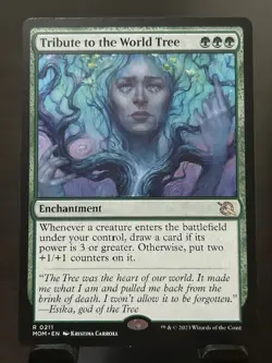 MTG - Tribute to the World Tree - Enchantment - MOM 211 - Rare - - Image 1