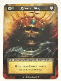 Returned King Unique Gothic Earth NM Sorcery: Contested Realm - Image 1