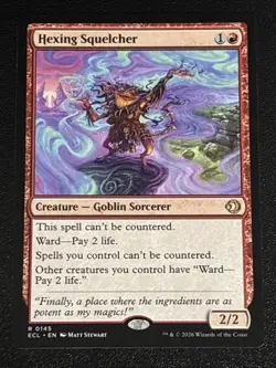 MTG Lorwyn Eclipsed Hexing Squelcher 0145 NM Rare - Image 1