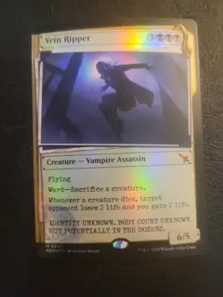 MTG Magic the Gathering Vein Ripper (346/462) Murders at Karlov Manor LP FOIL - Image 1