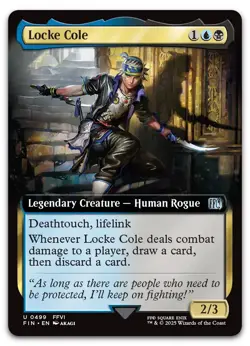 Locke Cole (Extended Art) #499 (NM) Final Fantasy FIN Magic MTG - Image 1