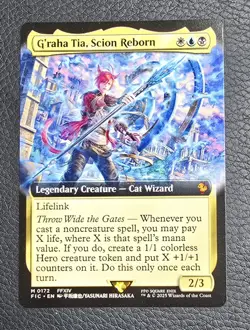 G'raha Tia, Scion Reborn (Extended Art) Commander: Final Fantasy Regular MTG NM - Image 1