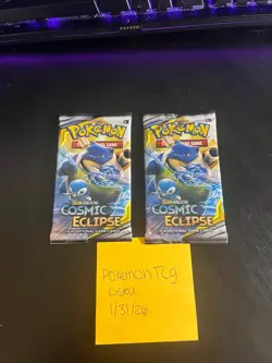 LOT OF 2 Pokemon TCG Sun & Moon Cosmic Eclipse 2019 - Image 1