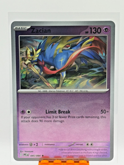 2025 Pokemon Phantasmal Flames Zacian Reverse Holo 045/094 NM/M - Image 1