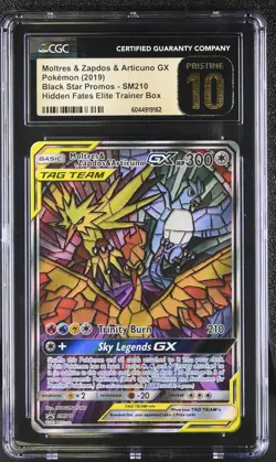 Moltres & Zapdos & Articuno GX 2019 Pokemon Promo CGC PRISTINE 10 #SM210 - Image 1