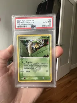 Pokemon 2004 Hidden Legends Tropius Reverse Holo PSA 10 Pop 8 - Image 1