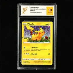 TQG 10 GEM MINT 2020 Pokemon ENG Pikachu SWSH039 Promo - Image 2