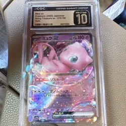 Pokemon Mew ex 076/190 Shiny Treasure Ex Holo Japanese CGC Pristine 10 - Image 1