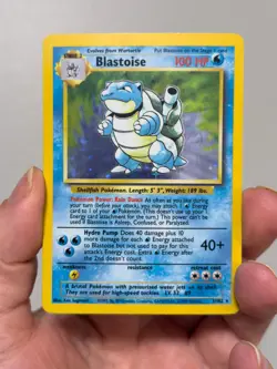 1999 Pokemon Base Set Blastoise Holo 2/102 - Vintage Rare - Unlimited - MP - Image 1