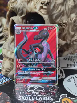 ☠☠ POKEMON Salazzle GX (Full Art) 132/147 Sm-Burning Shadows Holo - Image 1
