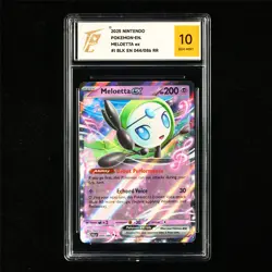 TQG 10 GEM MINT 2025 Pokemon ENG Meloetta 044/086 RR - Image 2