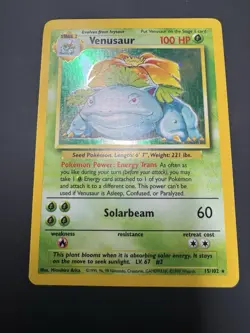 Pokemon TCG Venusaur Base Set Holo 15/102 - Image 1