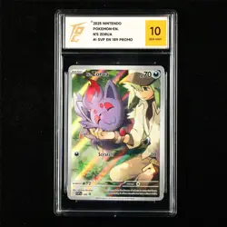 TQG 10 GEM MINT 2025 Pokemon ENG N's Zorua 189 Promo - Image 1