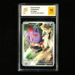 TQG 10 GEM MINT 2025 Pokemon ENG N's Zorua 189 Promo - Image 2