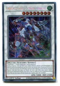 Yu-Gi-Oh! Kristallflugel Synchrodrache Secret Rare RA02-DE029 - Image 1