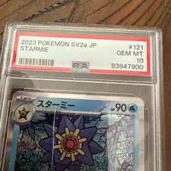 PSA 10 STARMIE 121/165 - S&V 151 MEW EN REVERSE HOLO RARE Japanese - GEM MINT - Image 3