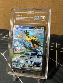 Pokemon TCG Scarlet & Violet 151 Zapdos EX 202/165 SIR TAG 10 Gem Mint - Image 3