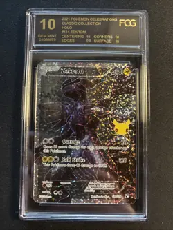 Pokemon TCG Zekrom 114/114 Celebrations Classic Collection Holo FGC Gem Mint 10 - Image 1