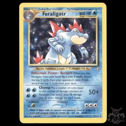 Feraligatr Holo #4/111 Neo Genesis MP/HP Pokemon 2000 - Image 1