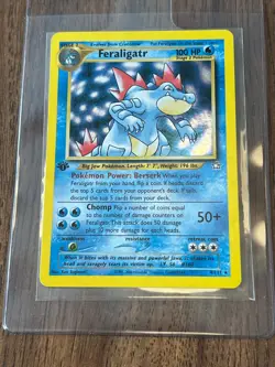 2000 Pokemon Neo Genesis 1st Edition Feraligatr Holo #4/111 - Image 1