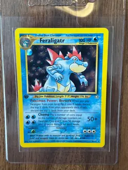 2000 Pokemon Neo Genesis 1st Edition Feraligatr Holo #4/111 - Image 2