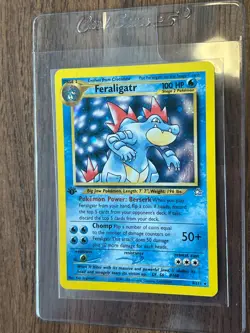2000 Pokemon Neo Genesis 1st Edition Feraligatr Holo #4/111 - Image 3