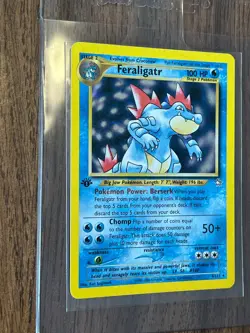 2000 Pokemon Neo Genesis 1st Edition Feraligatr Holo #4/111 - Image 4