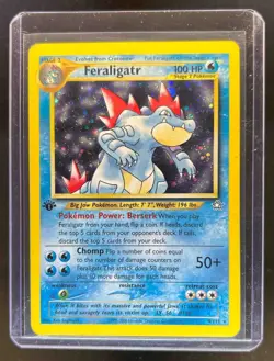 2000 Pokemon Neo Genesis 1st Edition Feraligatr Holo #4/111 - Image 1