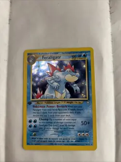 Feraligatr 4/111 1st Edition Neo Genesis Holo Rare Pokemon Card 2000 TCG WOTC NM - Image 3