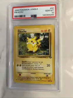 1999 Pokemon Jungle Pikachu No. 60 PSA 10 - Image 2