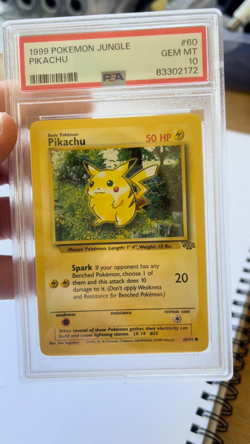 Pokemon 1999 Pikachu Jungle #60 PSA 10 Gem Mint 60/64 - Image 2