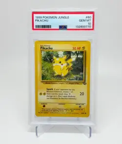 PIKACHU - RED CHEEKS 60/64 POKEMON 1999 JUNGLE -FRESH SLAB - PSA 10 GEM MINT 💎 - Image 1