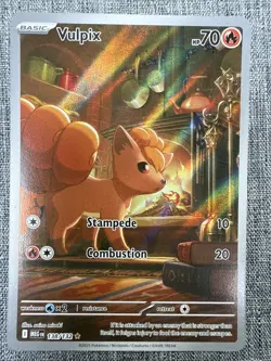 Pokemon TCG Vulpix 138/132 Illustration Rare Mega Evolutions Near Mint NM - Image 1