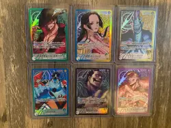 One Piece Tcg Japanese Op14 Leader Alt Art Set Azure Sea’s Seven Boa Mihawk - Image 2