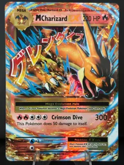M Charizard EX 13/108 Evolutions XY Mega Pokemon TCG Card NM - Image 1