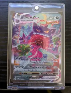Pokemon Gengar VMAX Alternate Art Secret Rare Holo 271/264 Fusion Strike 320 HP - Image 1