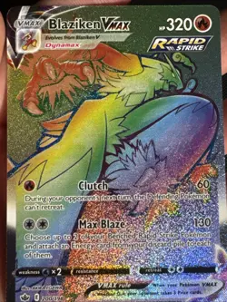 Blaziken VMAX Rainbow Secret Rare - 200/198 Chilling Reign - Pokemon TCG Mint/NM - Image 4