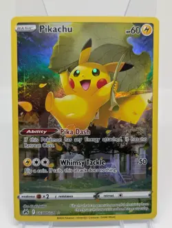 Pokemon TCG Crown Zenith Galarian Gallery Pikachu Card GG30/GG70 NM - Image 1