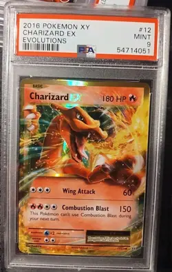 2016 Pokemon XY Evolutions Charizard EX #12 PSA 9 MINT - Image 1