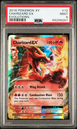 2016 Pokemon Charizard EX 12/108 XY Evolutions - PSA 9 MINT - Image 1