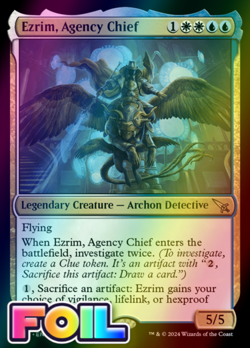 x1 Ezrim, Agency Chief MKM MTG 202 FOIL RARE M/NM 1x - Image 1