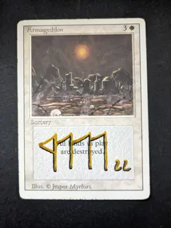 Magic the Gathering Armageddon Revised Signed Card - Image 1
