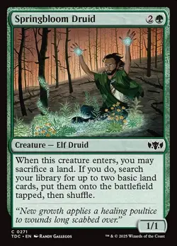 1x Springbloom Druid NM Eng MTG - Commander Dragonstorm - Image 1