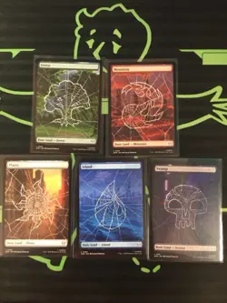 MTG Magic The Gathering Spider-Man Full Art Land Set Of 5 SPM - Image 1