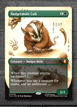 MTG Avatar: The Last Airbender - Badgermole Cub (Mythic) EN/NM - Image 1