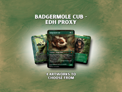 Badgermole Cub - Custom Magic: The Gathering Card - Image 1